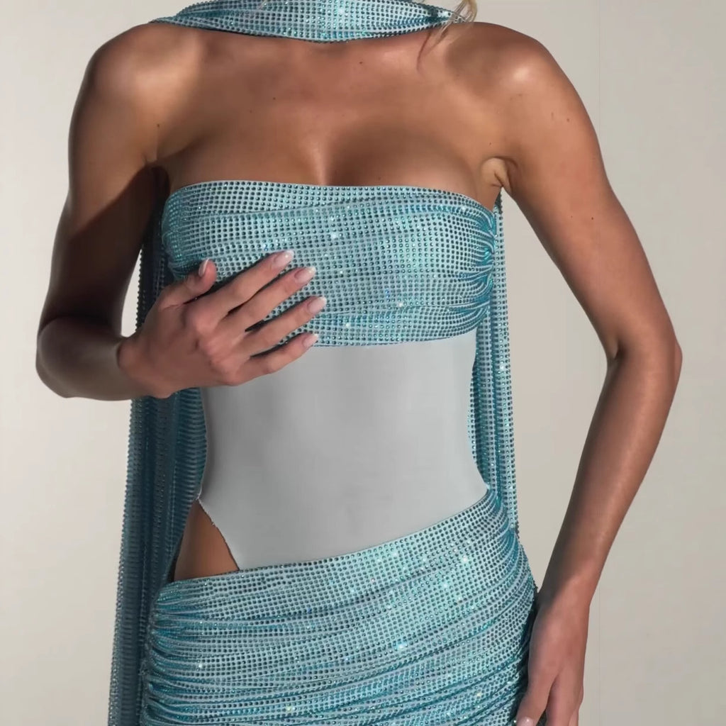 Girl's Sexy Halter Backless Maxi Dress