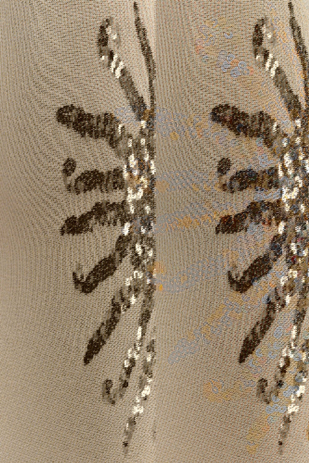 Golden Sequin Knit Halter Maxi Dress – Elegant Backless Beach Evening Gown